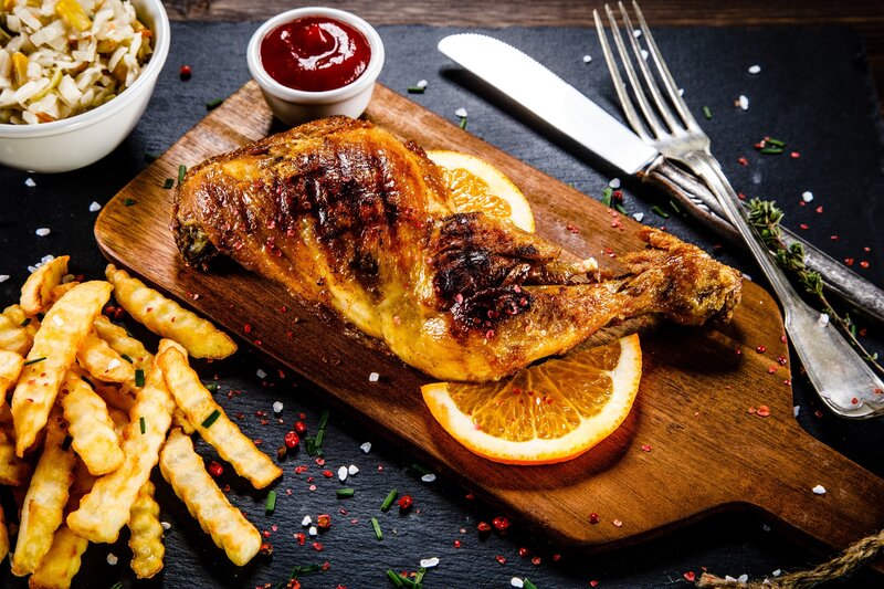 Grilled Chicken Leg — Brown