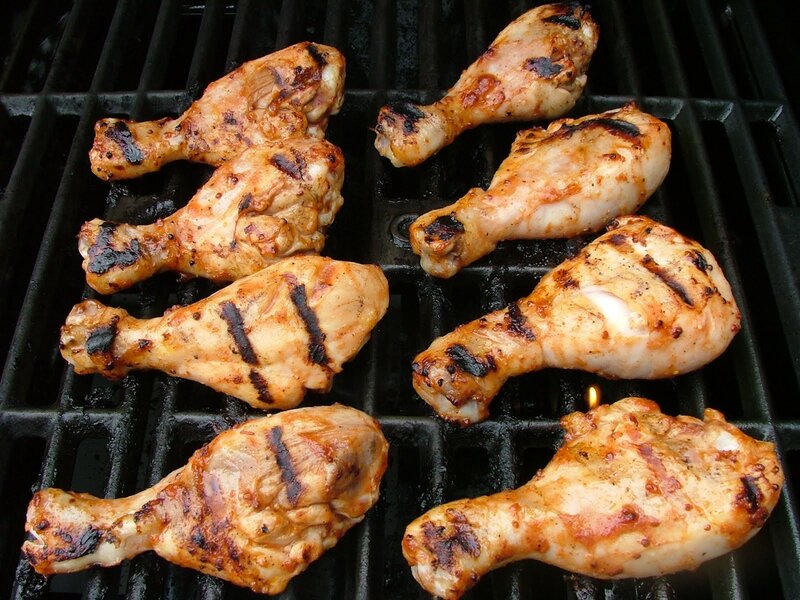 Grilled Chicken Legs — Black