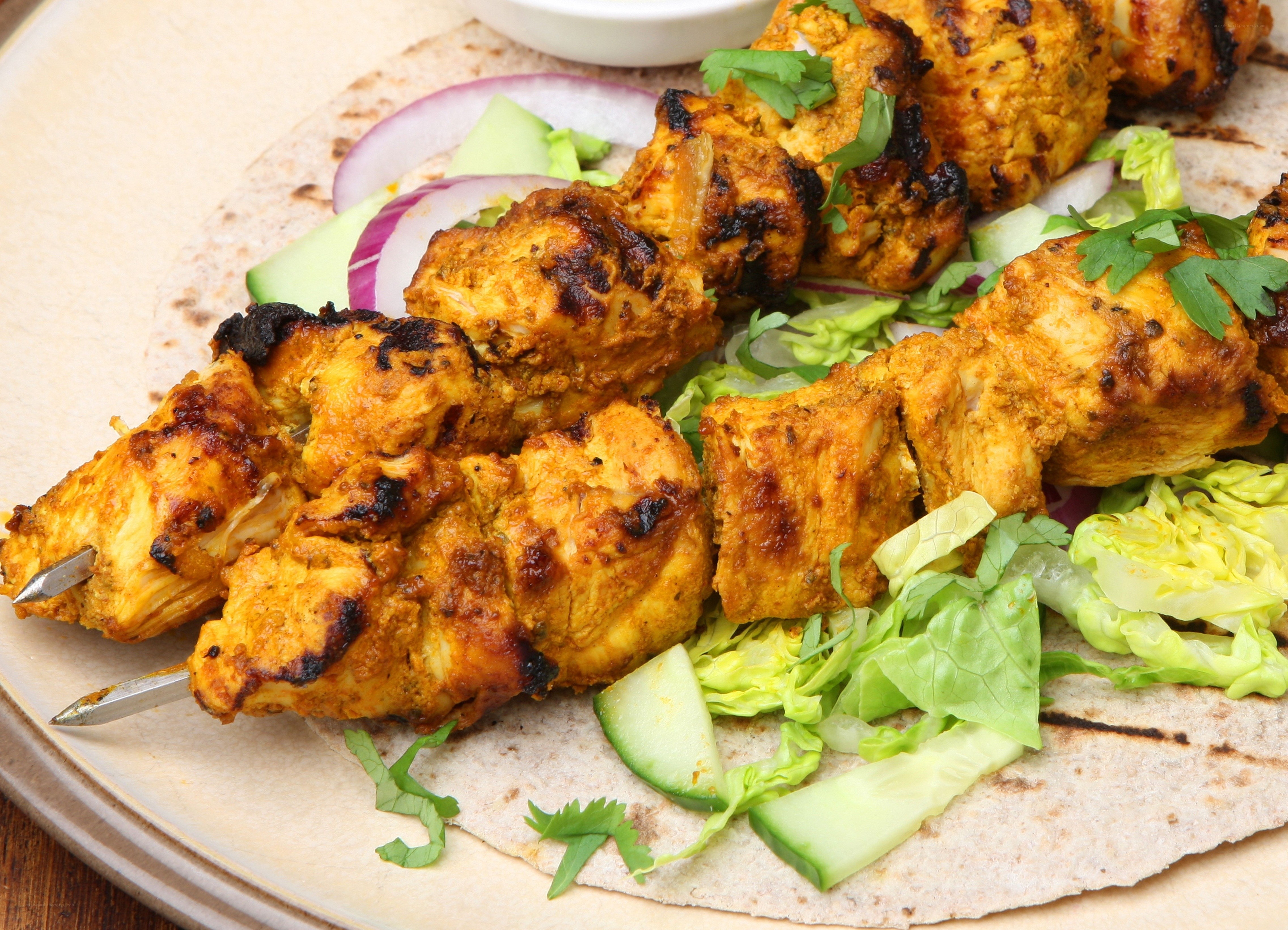 grilled chicken skewers
