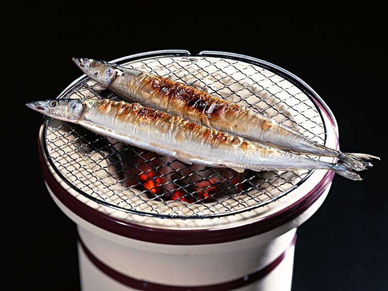 Grilled Fish on Grill