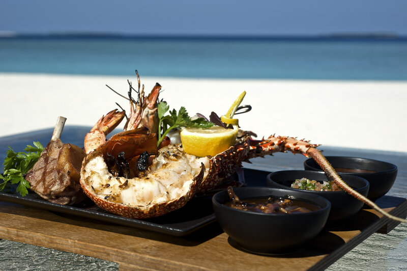 Grilled Lobster and Meat