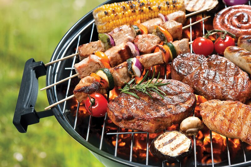 Grilled Meat and Vegetables — Green