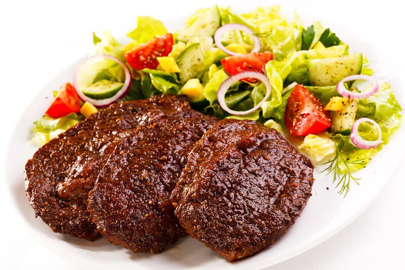 Grilled Meat Patties — Brown