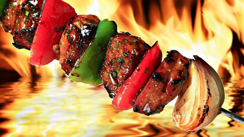 Grilled Meat Skewer — Red