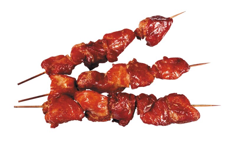 Grilled Meat Skewers — Red, Appetizing, Photograph, Skewer
