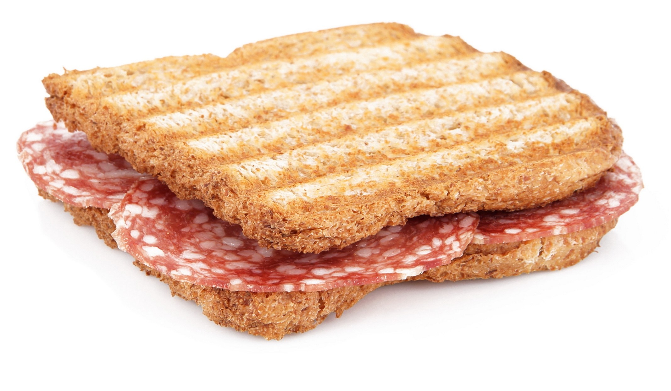 grilled salami sandwich
