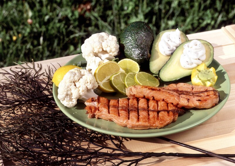 Grilled Salmon Fillet — Green