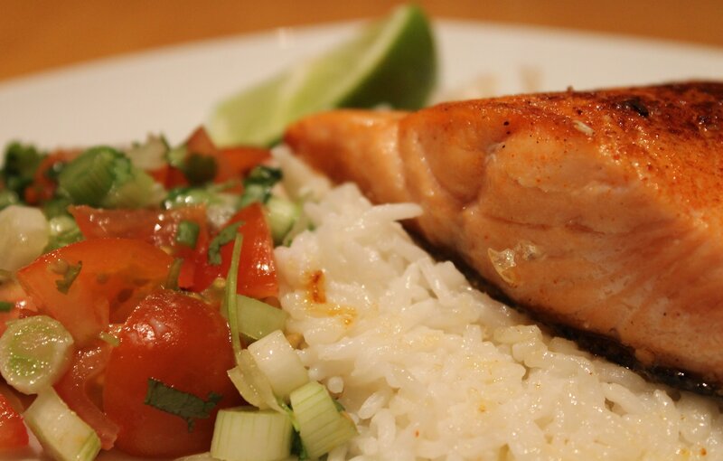 Grilled Salmon Fillet — White, Appetizing