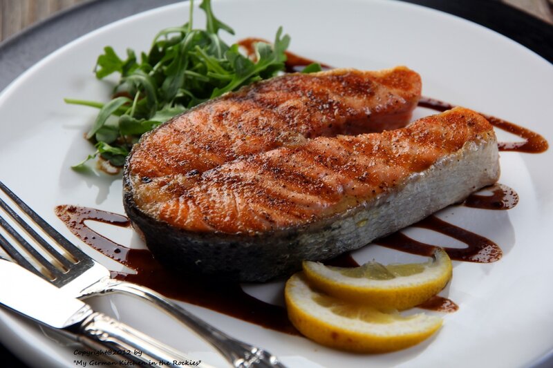 Grilled Salmon Steak