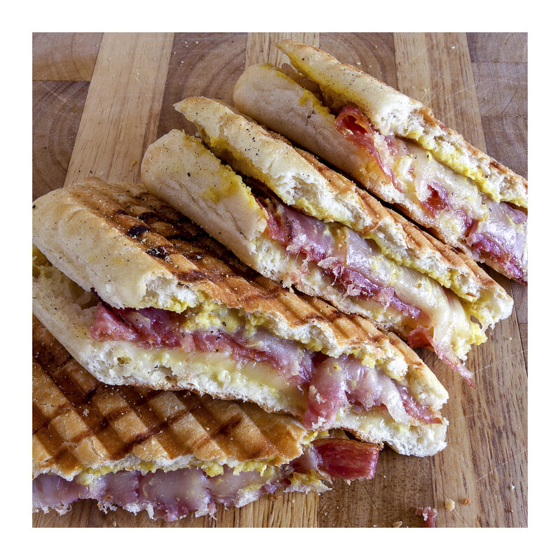 Grilled Sandwich Halves — Brown, Appetizing