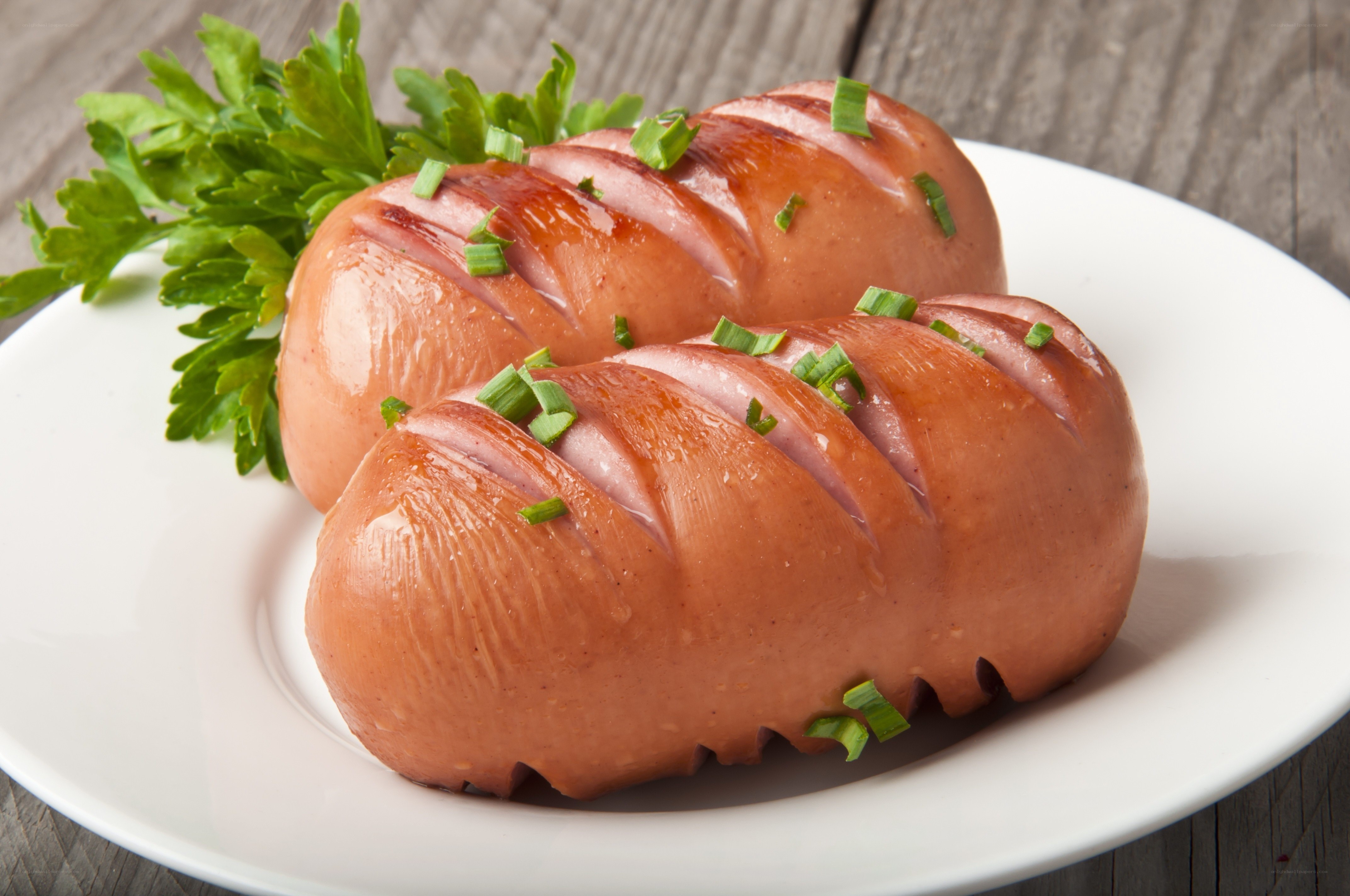 Grilled sausages with herbs