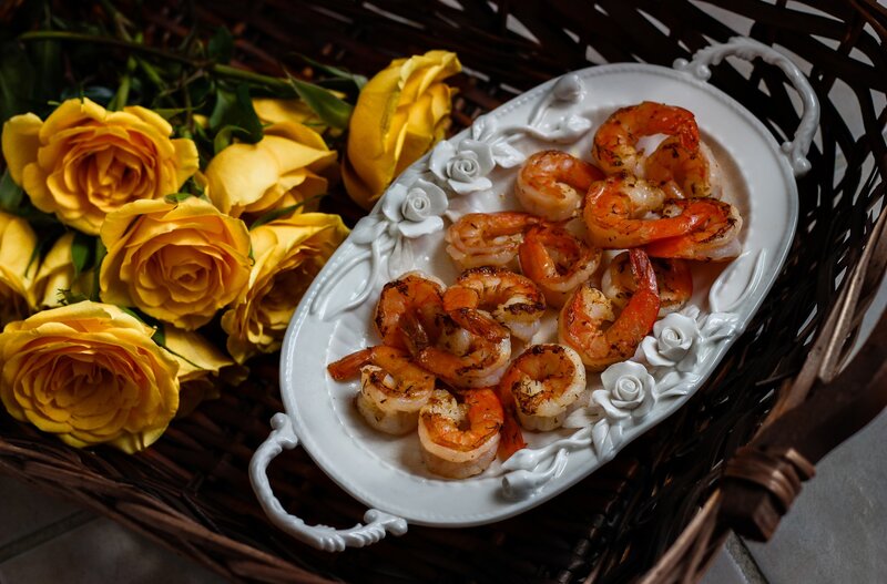 Grilled Shrimp on Platter