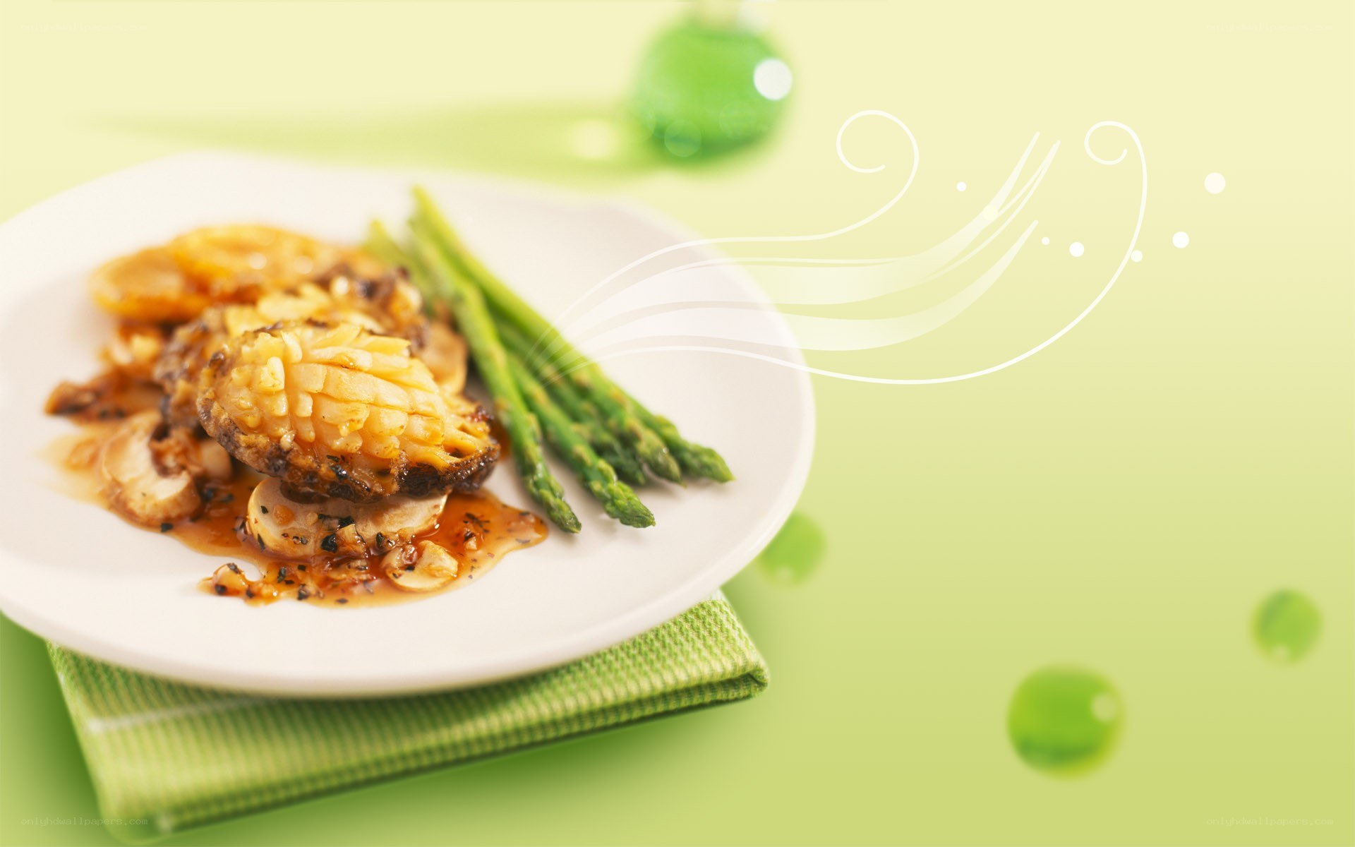Grilled Squid with Asparagus