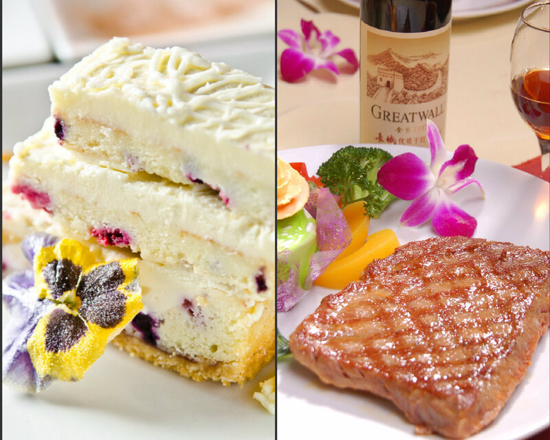 Grilled Steak and Cake