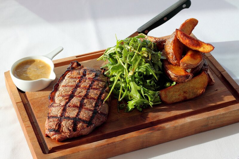 Grilled Steak Meal — Brown