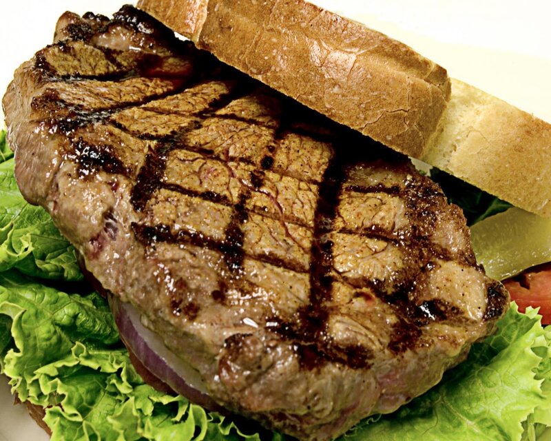 Grilled steak sandwich