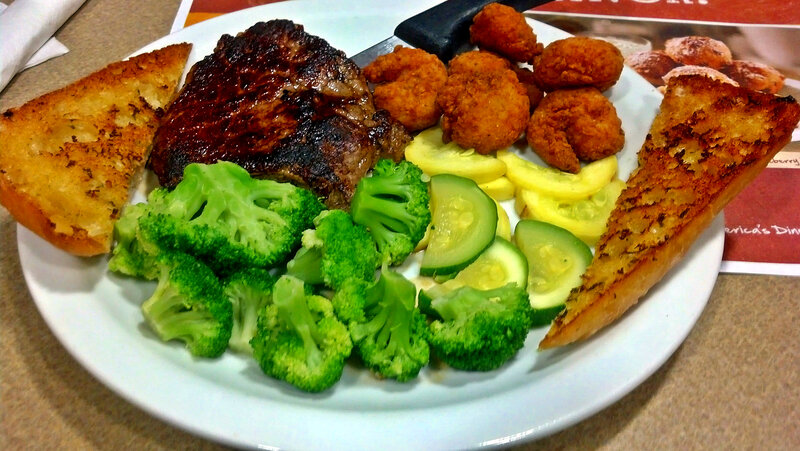 Grilled Steak with Vegetables — Green