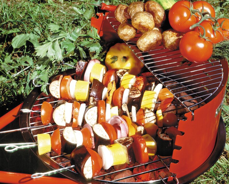 Grilled vegetable skewers