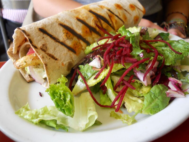 Grilled Wrap with Salad