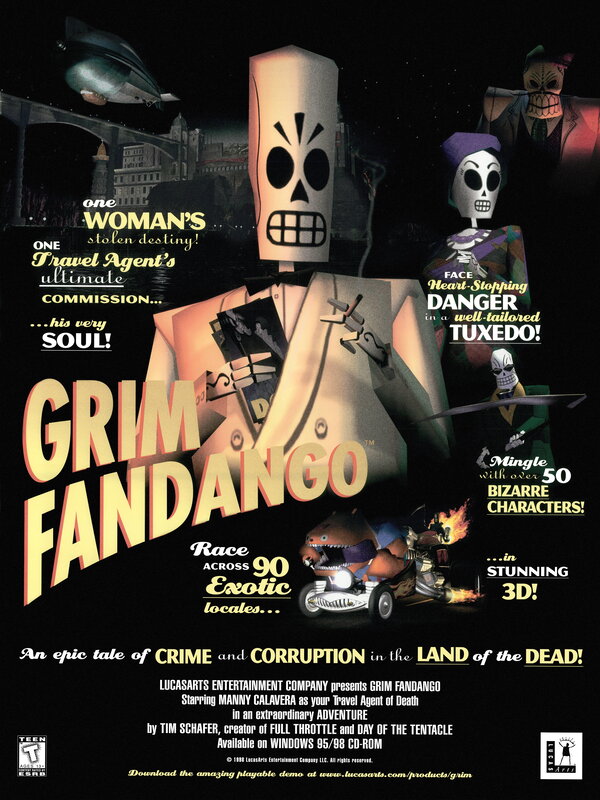 Grim Fandango game poster