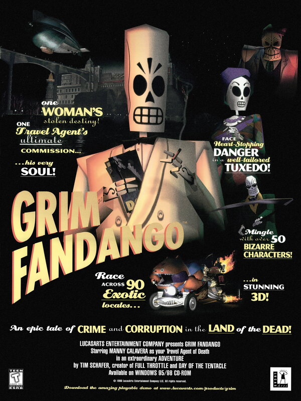 Grim Fandango game poster