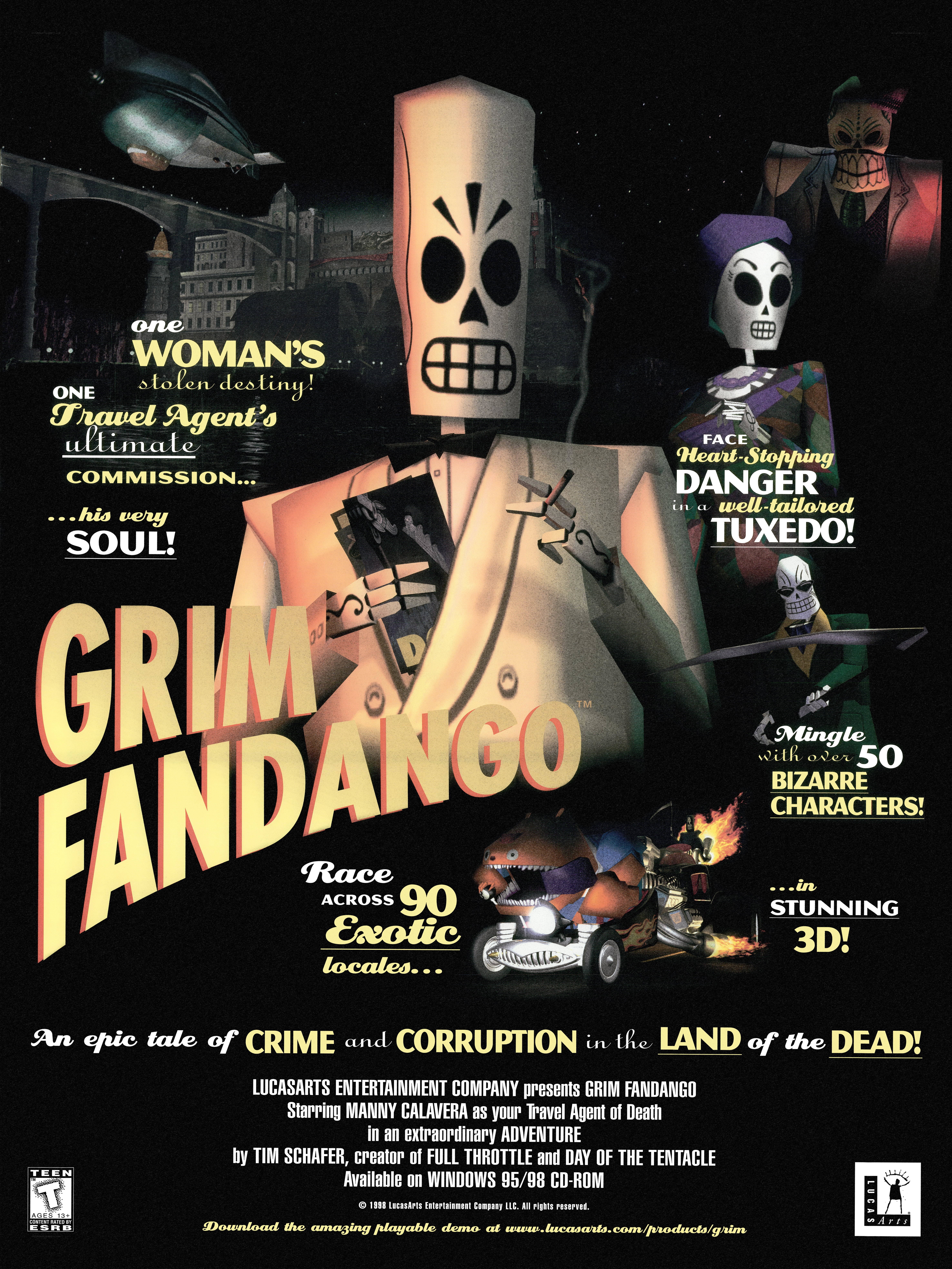 Grim Fandango game poster
