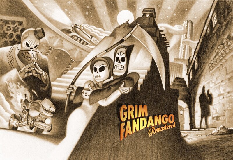 Grim Fandango Remastered artwork