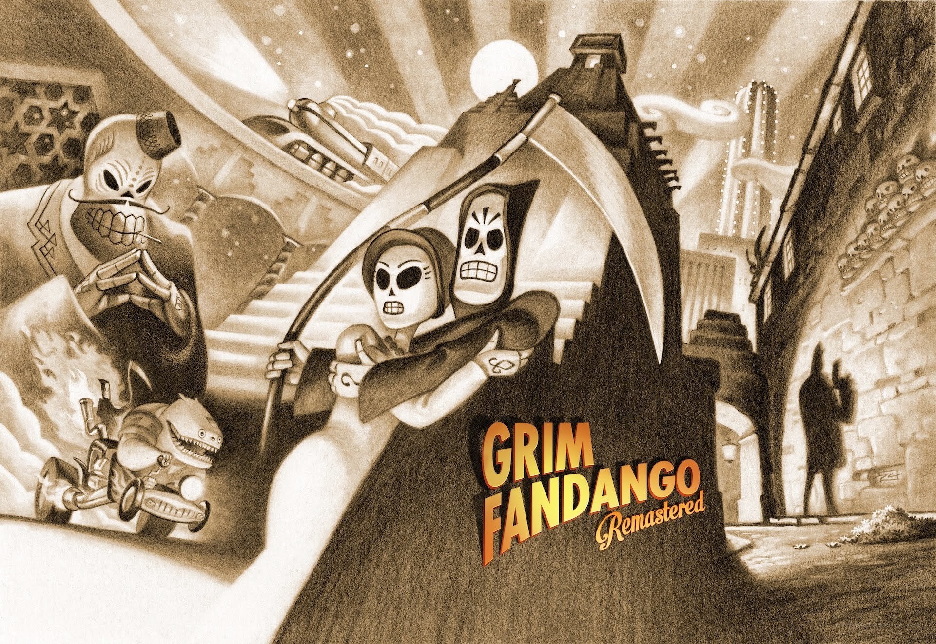 Grim Fandango Remastered artwork