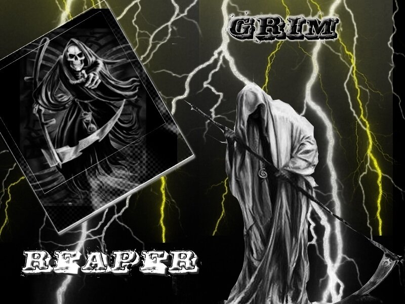 Grim Reaper Figure — Black, Dramatic, Night, Digital Art