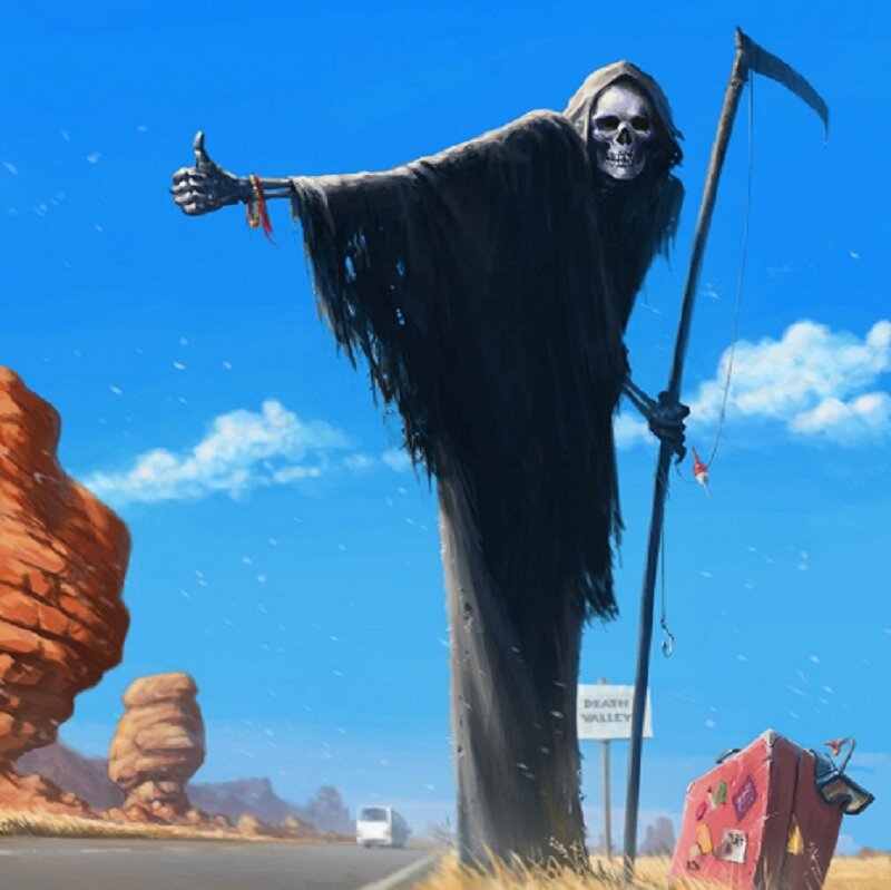 Grim Reaper Figure — Blue
