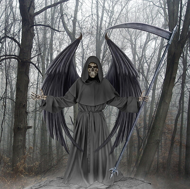Grim Reaper Figure — Gray
