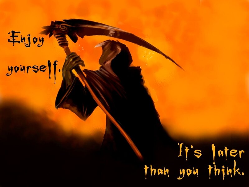 Grim Reaper Figure — Orange