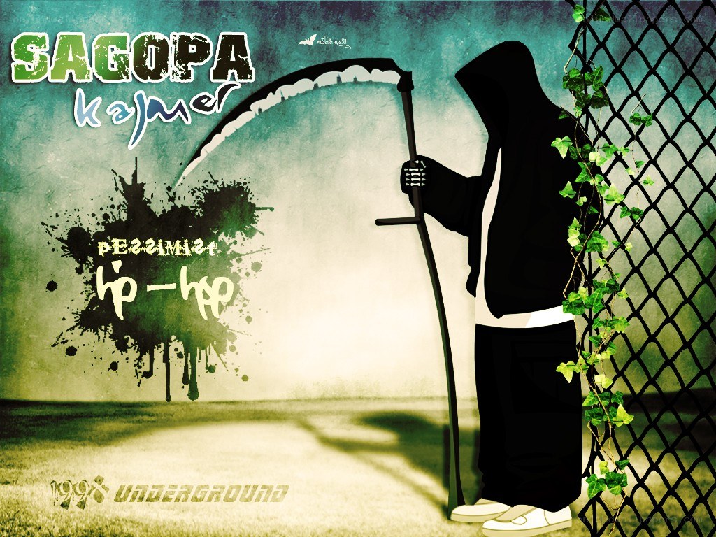 Grim reaper hip-hop art