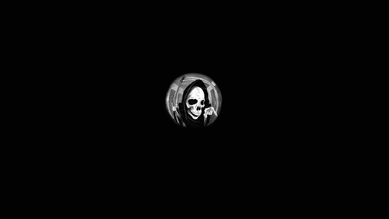 Grim Reaper Illustration — Black