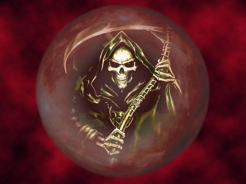 Grim Reaper in Crystal Ball — Red