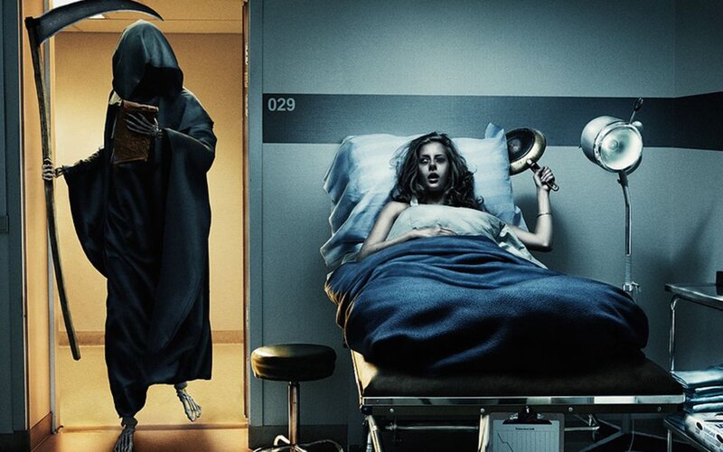 Grim Reaper in hospital room