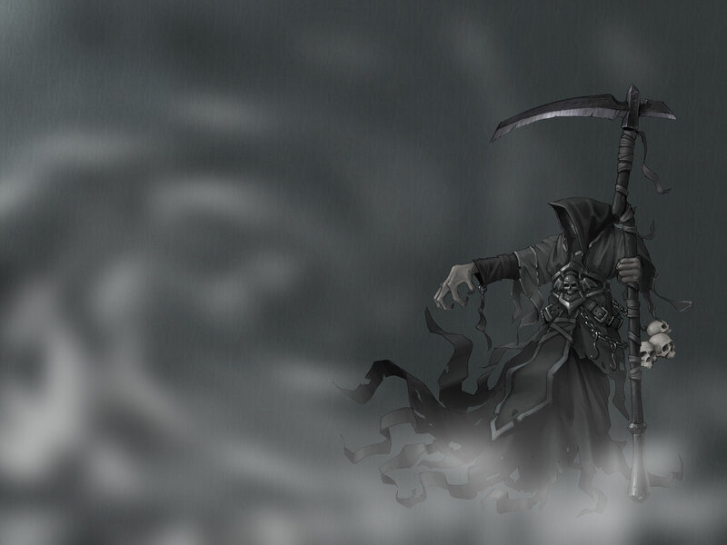 grim reaper in storm