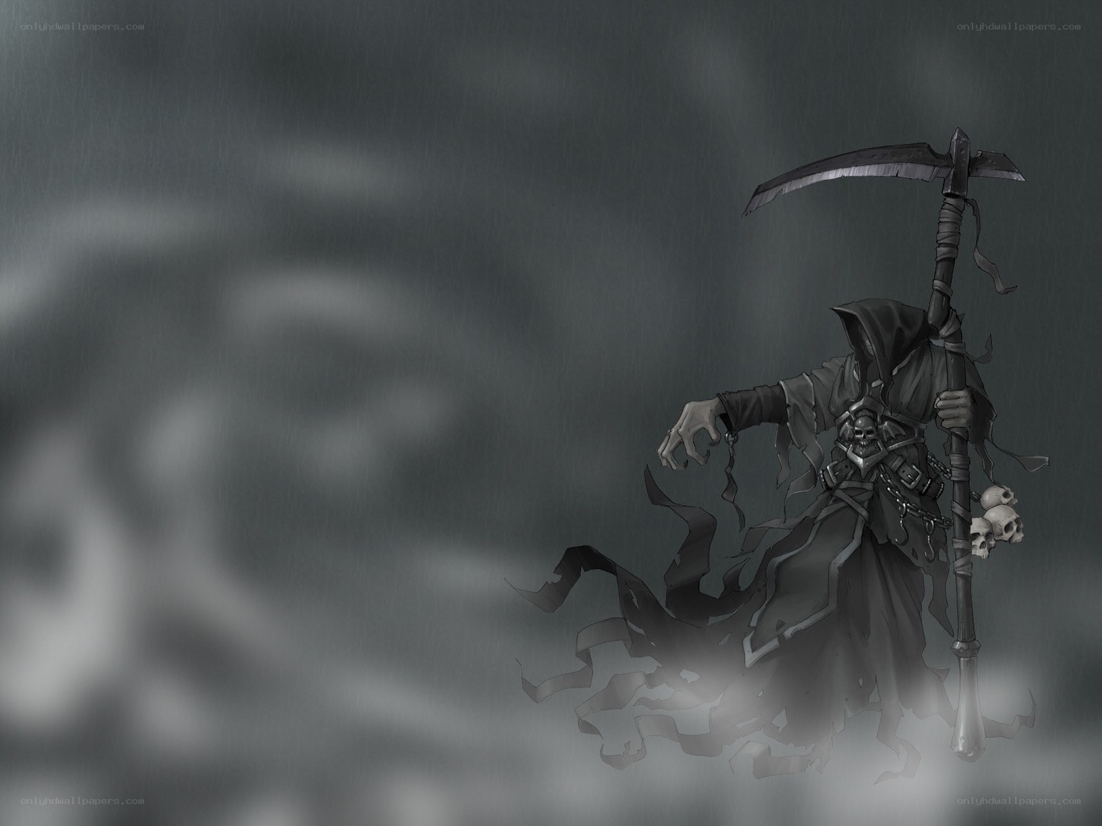 grim reaper in storm