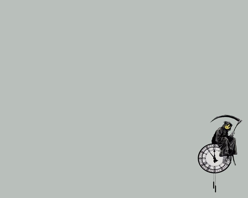 Grim Reaper on clock