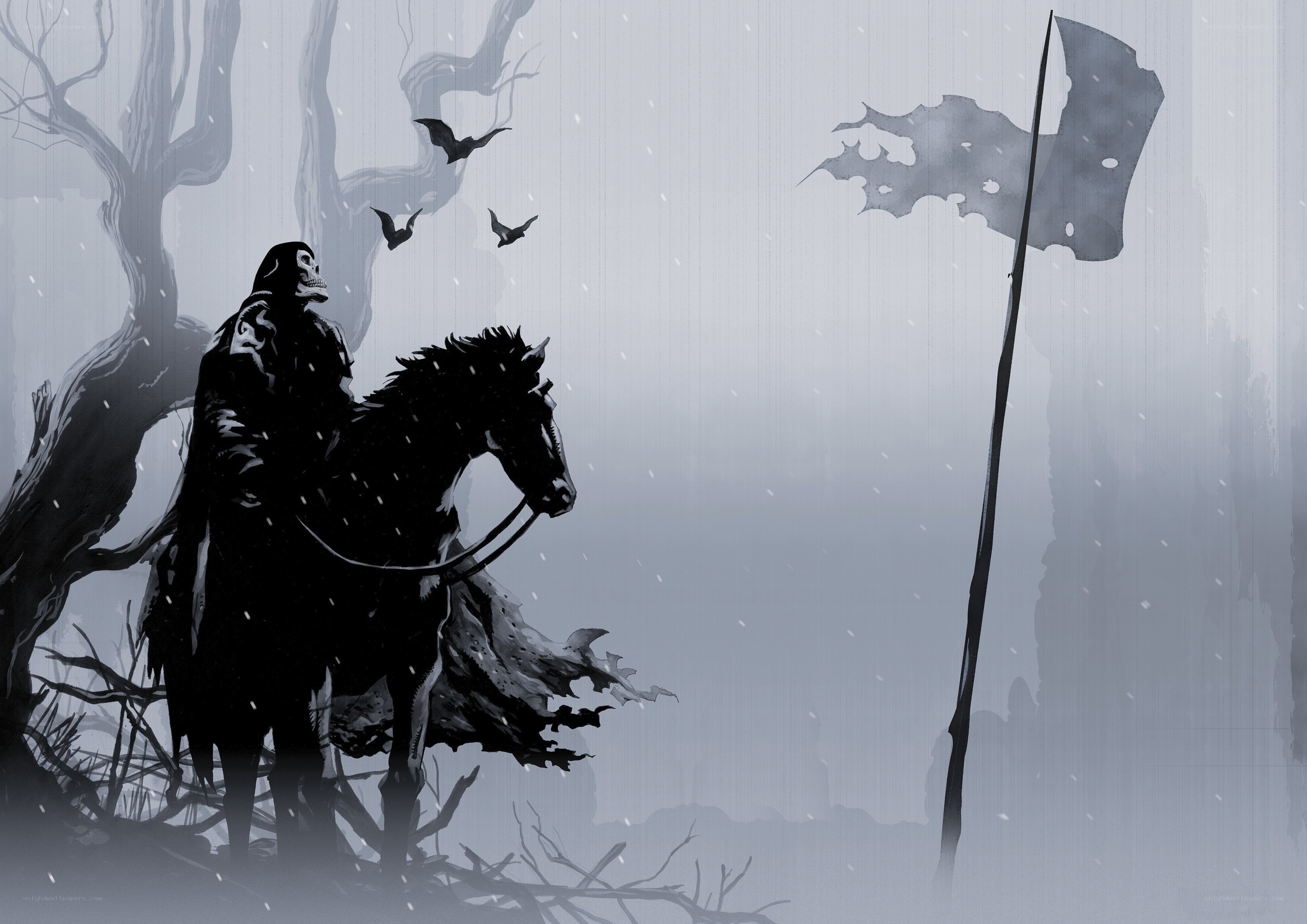 grim reaper on horseback