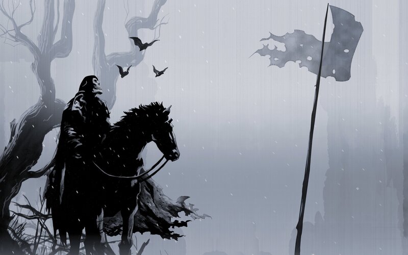 grim reaper on horseback