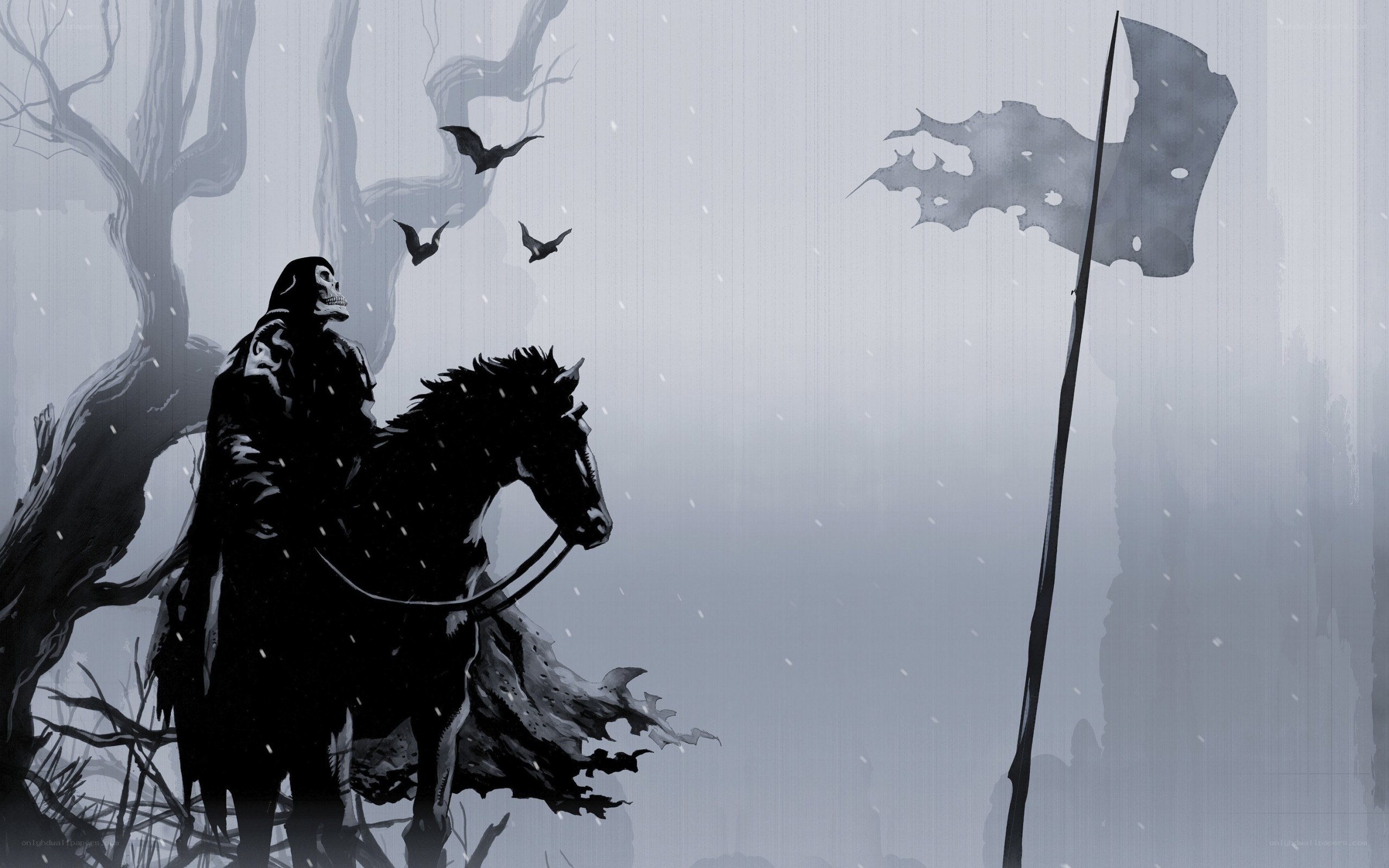 grim reaper on horseback