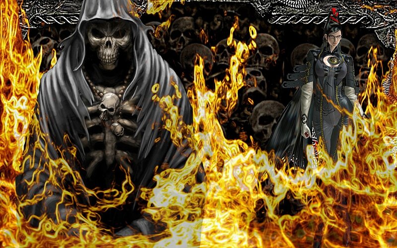 Grim Reaper vs female warrior