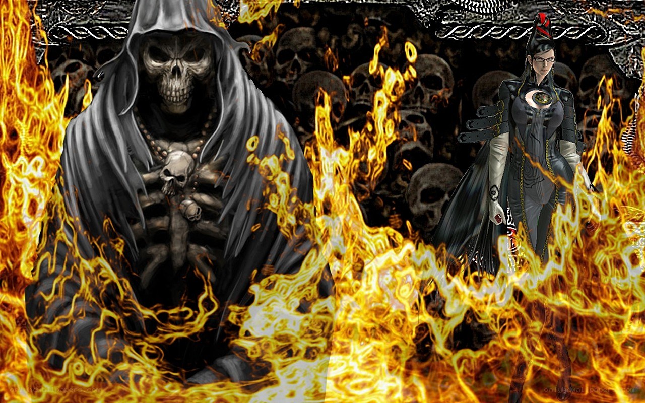 Grim Reaper vs female warrior