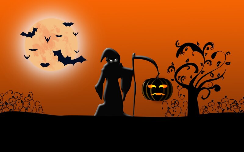 Grim Reaper with Pumpkin