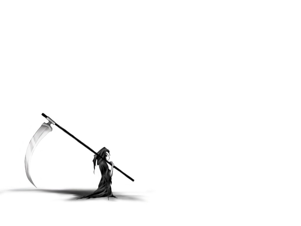 Grim reaper with scythe