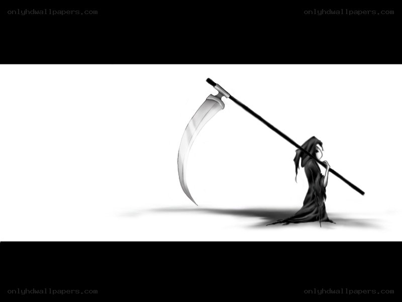 Grim reaper with scythe
