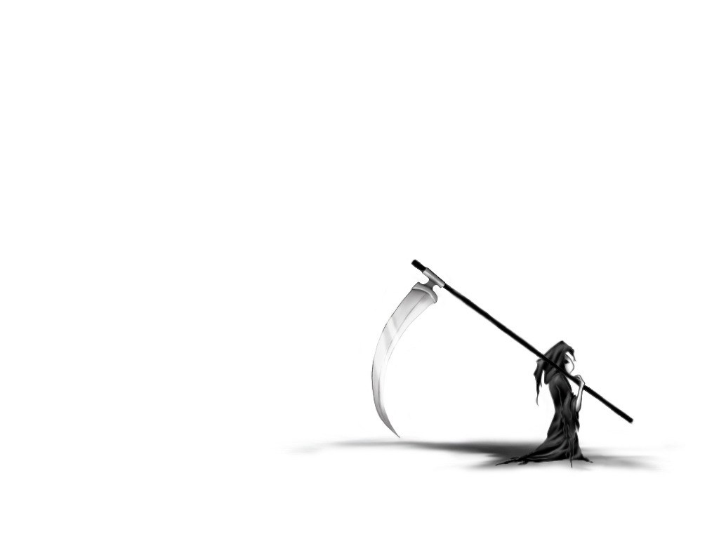 Grim reaper with scythe
