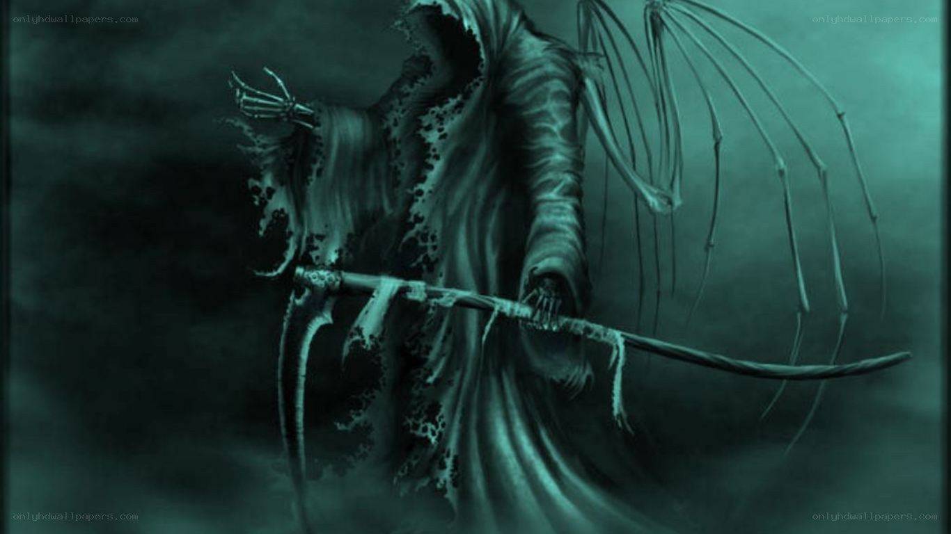 Grim reaper with scythe