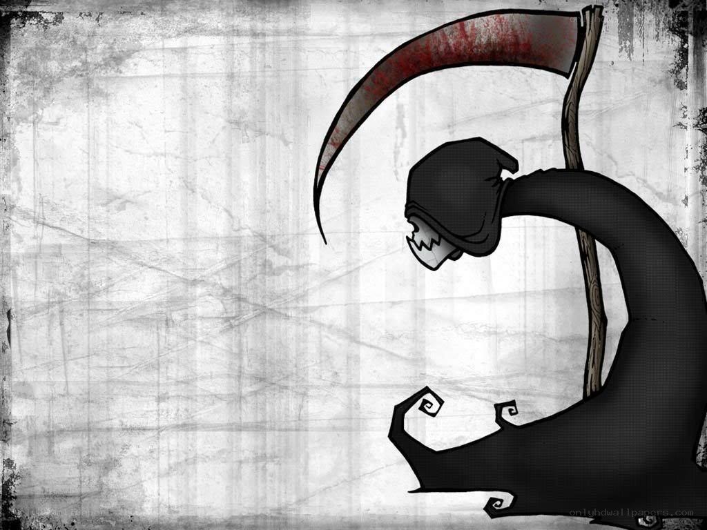 grim reaper with scythe